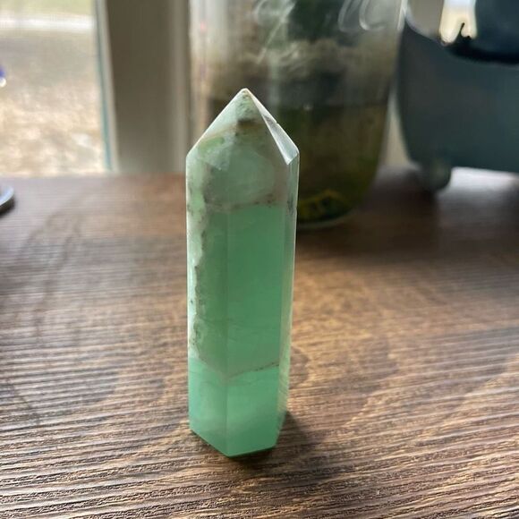 Caribbean calcite tower small banding standing point polished decor natural - Picture 5 of 9